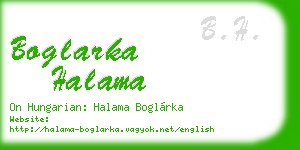 boglarka halama business card